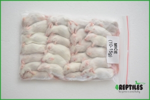 PAKIET 100 SZTUK Myszy mrożone 11/15g